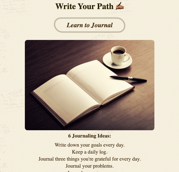 Journal project preview